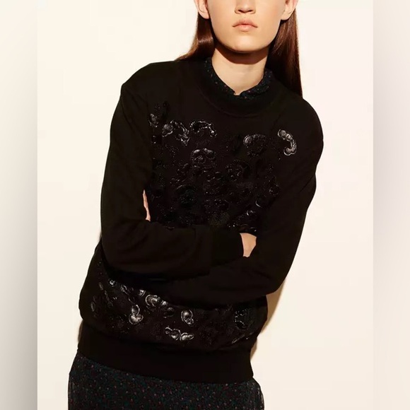 Black Coach Camo Print Crewneck - Picture 1 of 6